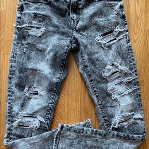 American Eagle Men’s Distressed Skinny Jeans 28x30